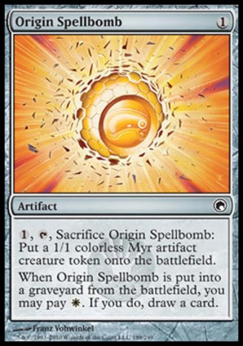 Origin Spellbomb -Foil Medium Play MTG Scars of Mirrodin - Image 1 of 1