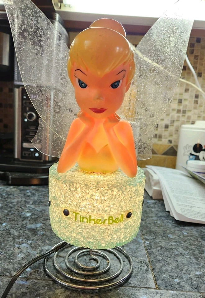 Disney Tinker Bell Luz Nocturna Princesa Hada Niños Mesa de Escritorio con Base de Resorte Foto 1 de 4