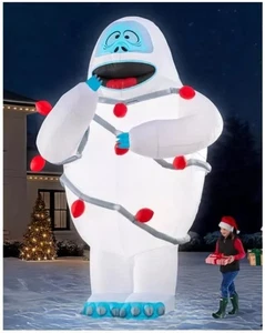 Decoración inflable de 15 pies con luz Rudolph el reno nariz roja - Imagen 1 de 2