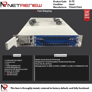 Check Point 21000 Series G-70 Firewall & Security Appliance **ZUSTAND LESEN** - Bild 1 von 3