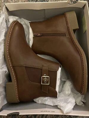 Nuevas en Caja Lauren Conrad Pecho Crepé Mujer’s Chelsea Botas Coñac Talla 6 Foto 1 de 4
