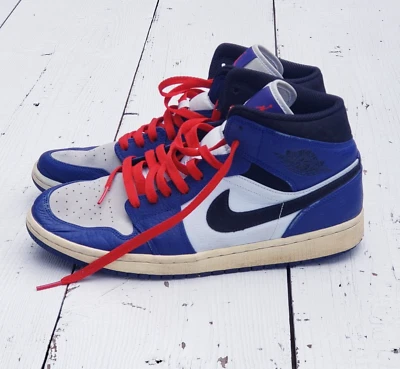 Zapatos para hombre Nike Air Jordan 1 Mid SE azul real profundo rojo EE. UU. 10 852542-400 Foto 1 de 4