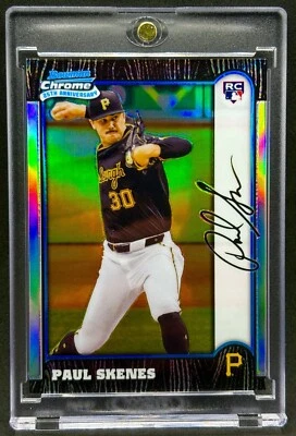 Paul Skenes RARE ROOKIE RC  REFRACTOR BOWMAN CHROME INVESTMENT CARD PIRATES MINT - Image 1 of 2
