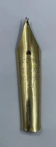 Vintage Waterman's Ideal New York #4 Pen Nib in 14K Yellow Gold - Picture 1 of 5