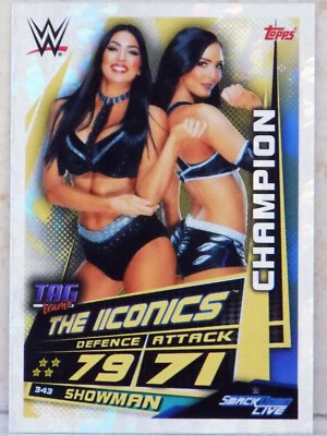 WWE THE IICONICS CHAMPION TOPPS SLAM ATTAX UNIVERSE 2019 WRESTLING CARD DIVA AEW - Image 1 of 2