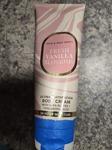 Bath & Body Works FRESH VANILLA BLOSSOMS Body Cream 8 oz Retired RARE - Picture 1 of 1