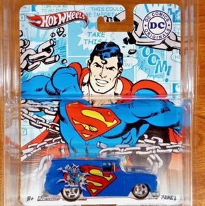 Hot Wheels Premium Nostalgic Brands DC Comics '64 GMC Panel Superman Real Riders - Picture 1 of 3