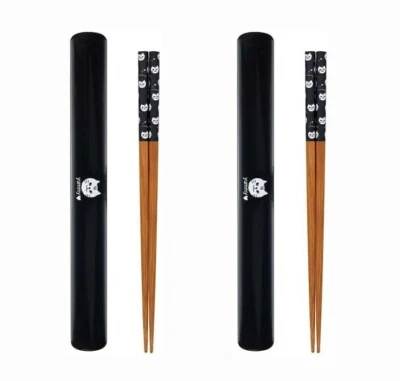 Estuche de plástico lacado para palillos gatitos de bambú de 8,75 pulgadas hecho en Japón 4921x2 Foto 1 de 3