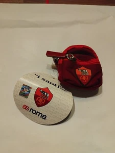 PORTACHIAVI PORTAMONETE Ufficiale AS ROMA CALCIO 2 SCOMPARTI FORMA ZAINO - Foto 1 di 3