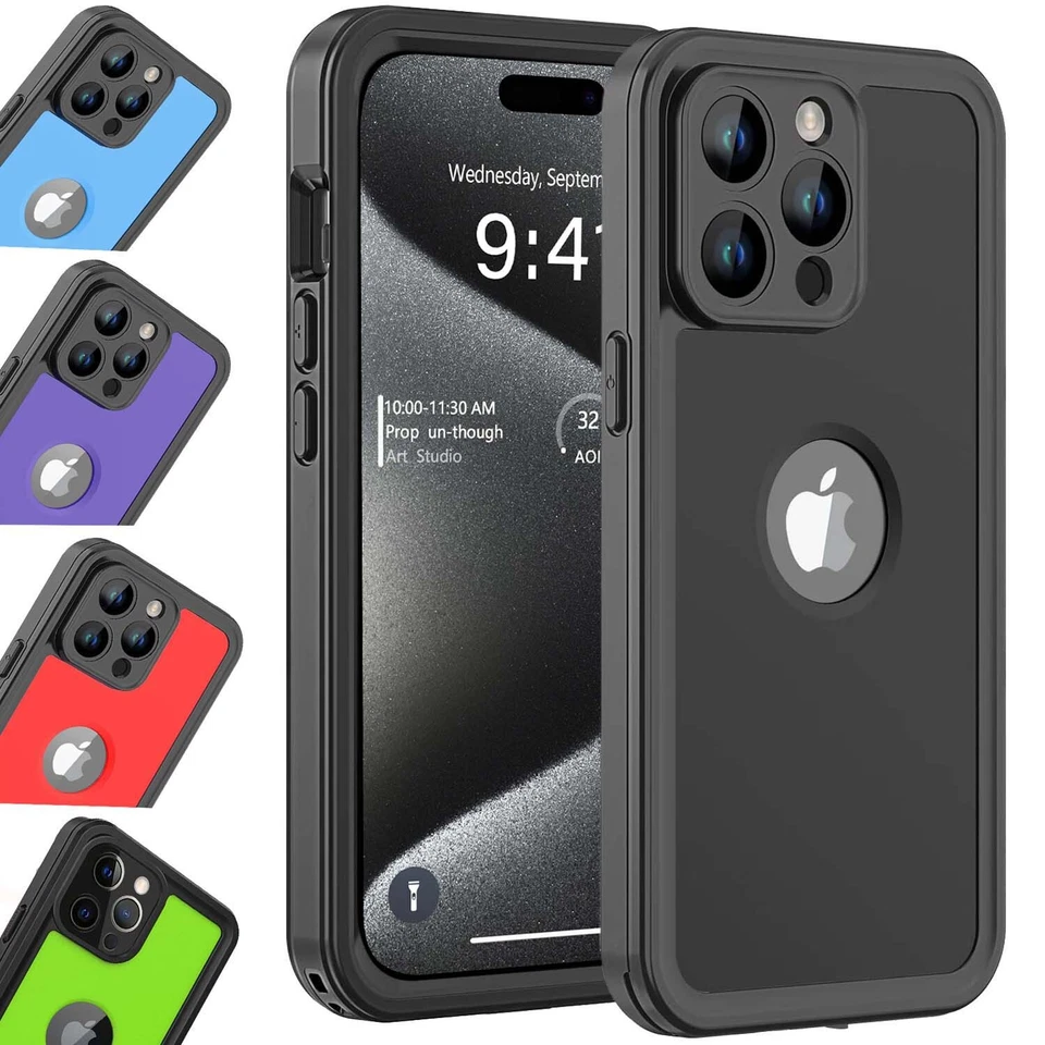 For iPhone 15 Pro Max Plus Waterproof Case Cover Shockproof  w/ Screen Protector - Image 1 of 4