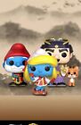 Funko Pop!Asia The Smurfs Set of Smurfette#207+PAPA Smurf #206+Gargamel &Azrael