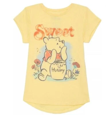 Disney Winnie The Pooh "Sweet Hunny" Girls S/S Graphic T-shirt Size 2T NWT - Image 1 of 4