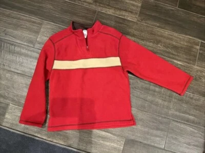 Gymboree Mountain Lodge Boys Fleece Sweatshirt Size 7 Red Brown - Image 1 of 2