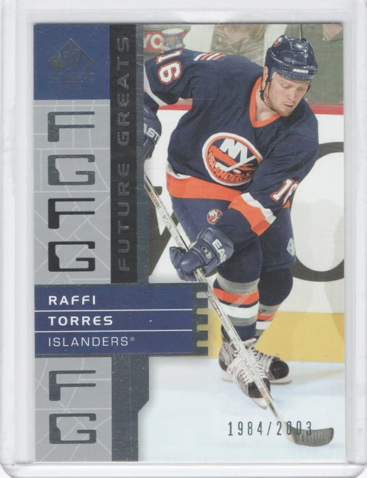 2002-03 SP Authentic Future Greats #123 Raffi Torres 1984/2003 - Image 1 of 1