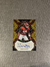 2023 Panini Select Draft Picks Henry To'Oto'O Gold Laser Auto Rookie Card 2/75