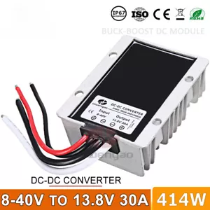 Convertidor de CC Boost Buck de 8-40V a 13,8V 30A 20A 25A 12A 12V a 13,8V Step Down Up Car - Imagen 1 de 9