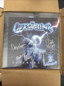 The Offspring SIGNED LP Supercharged LIMITED Galaxy Nebula Vinyl ~ Confirmed - Picture 1 of 1