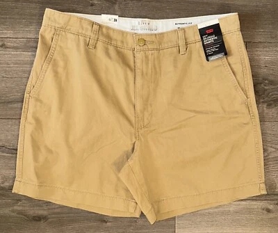 Nuevo con etiquetas Pantalones Cortos Chinos Caqui Levi’s XX Para Hombres 36 Calce Relajado Formal Negocios Pantalones Cortos Foto 1 de 4