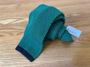 Atemberaubende Hackett smaragdgrüne Strickkrawatte 100 % Seide Grenadine neu mit Etikett UVP £120 - Bild 1 von 7