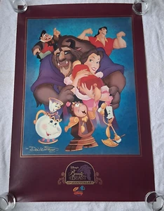 Disney Beauty and the Beast 10th Anniversary POSTER 36 x 24 DON WILLIAMS - Picture 1 of 4