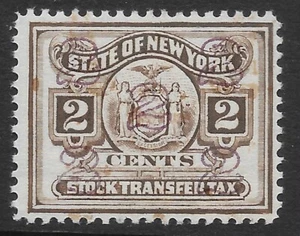 USA REVENUE STOCK TRANSFER TAX  N.Y. 2C. MNH VF - Picture 1 of 2