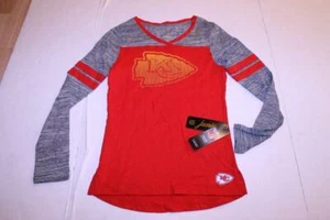 Junior Kansas City Chiefs M (7/9) Neu mit Etikett L/S Shirt NFL offiziell lizenziert - Bild 1 von 3