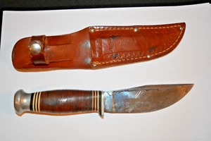 Kinfolks USA Vintage Trail Master K 380 Hunting Knife W/Original Sheath Nice. - Picture 1 of 12