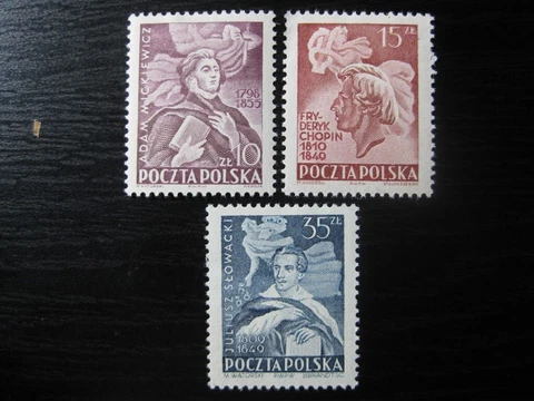 POLAND Sc. #464-466 scarce mint stamp set! SCV $4.20 Cover