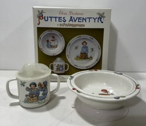Elsa Beskow illustrierte Kinderschale mit Saugnapf & Deckelbecher offene Box - Bild 1 von 10