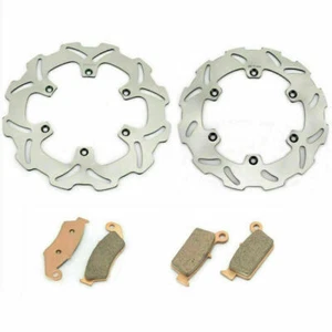 Disques Plaquettes Frein Avant Arrière pr SUZUKI RM 125 250 96-99 DRZ400 E 00-08 - Photo 1/11