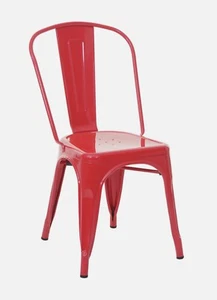 Bistrostuhl Stapelstuhl, Metall Industriedesign TOLIX stapelbar - rot - Bild 1 von 1