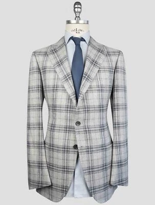 NUEVO BLAZER CESARE ATTOLINI MULTICOLOR LINO SEDA ALGODÓN US 42 - EU 52 CA36 Foto 1 de 4