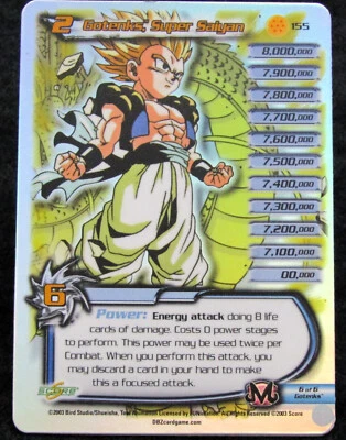 2003 Score Unlimited Dragon Ball Z DBZ CCG TCG Gotenks #155 - Misprint Error - Image 1 of 4