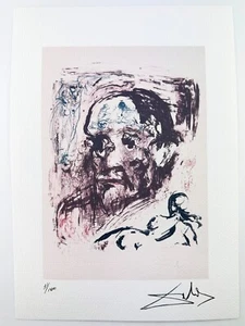 Salvador Dali Original Vintage Art Print Lithograph Signed Limited with COA - Picture 1 of 3