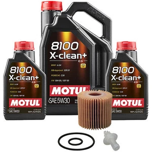 7L Motul 8100 X-CLEAN + 5W30 Wix Filter Motor Oil Change Kit API SN/CF - Picture 1 of 1