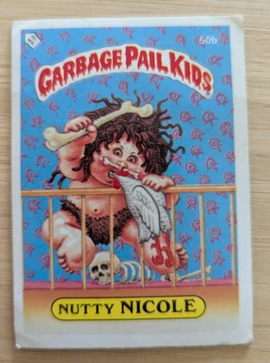 Garbage Pail Kids Topps 1985 UK Series 2 ~ 50b Nutty Nicole - Image 1 of 2