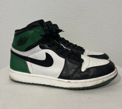 2009 Air Jordan 1 Retro Alto Boston Celtics 332550-101 Para hombres Talla 11.5 Tenis Foto 1 de 4