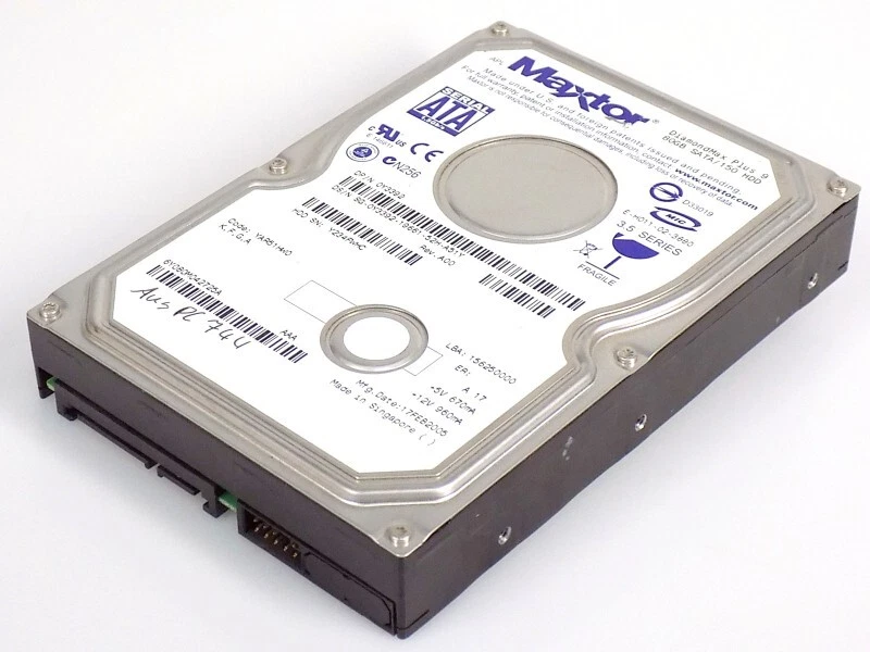 80GB Dell 0Y3392 Maxtor Diamond Plus 9 3.5-Zoll SATA-150 7200rpm HDD Festplatte - Bild 1 von 1