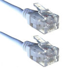 3m RJ11 to RJ11 ADSL2 Cable White 6 Pin 4 Con ADSL Router Modem Phone - 10 PACK