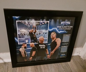 Tappetino targa e anello WWE Stone Cold Steve Austin & Vince McMahon WrestleMania 38 - Foto 1 di 4