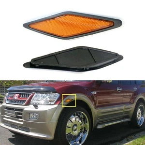 Par de reflectores guardabarros delantero lámpara izquierda y derecha para Mitsubishi Pajero Montero 2000-2003 - Imagen 1 de 12