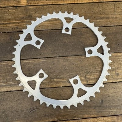 Plato de colección Sugino 47T 110 BCD bicicleta de carretera Japón plateado 70 g ligero Foto 1 de 4