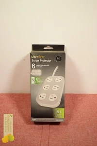 Protector contra sobretensiones GE 6-Outlet 490J cable trenzado de 6' - Imagen 1 de 5