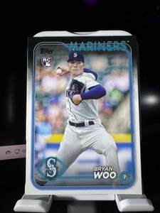 2024 Topps Series 1 #12 Bryan Woo Rookie RC Mariners - Picture 1 of 2