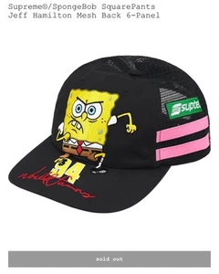 Supreme®/SpongeBob SquarePants Jeff Hamilton Mesh Back **AUTHENTIC** Hat - Picture 1 of 4