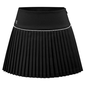 Fairliar Women Signature Pearl Flare Pleated Golf Skirt Black - FW23 Small NEW - Picture 1 of 4