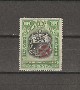 NORTH BORNEO 1916 SG 213a COMO NUEVO - Imagen 1 de 2