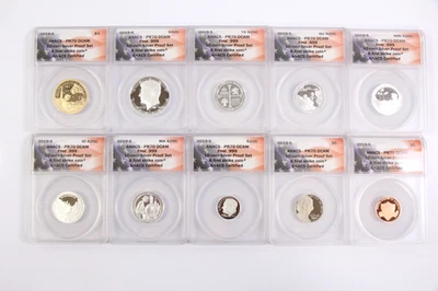 Lot of 10 2019-S Silver Proof Set ANACS PR70 DCAM - Image 1 of 4