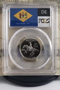 Etiqueta estatal 1999-S - Cuarto de plata - Delaware - PCGS PR69DCAM - ¡Bonito! 1595 - Imagen 1 de 6