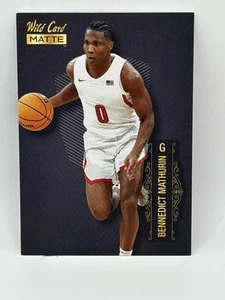 2022-23 Wild Card Matte Draft - Bennedict Mathurin #MB-7 Black (RC) - Picture 1 of 2